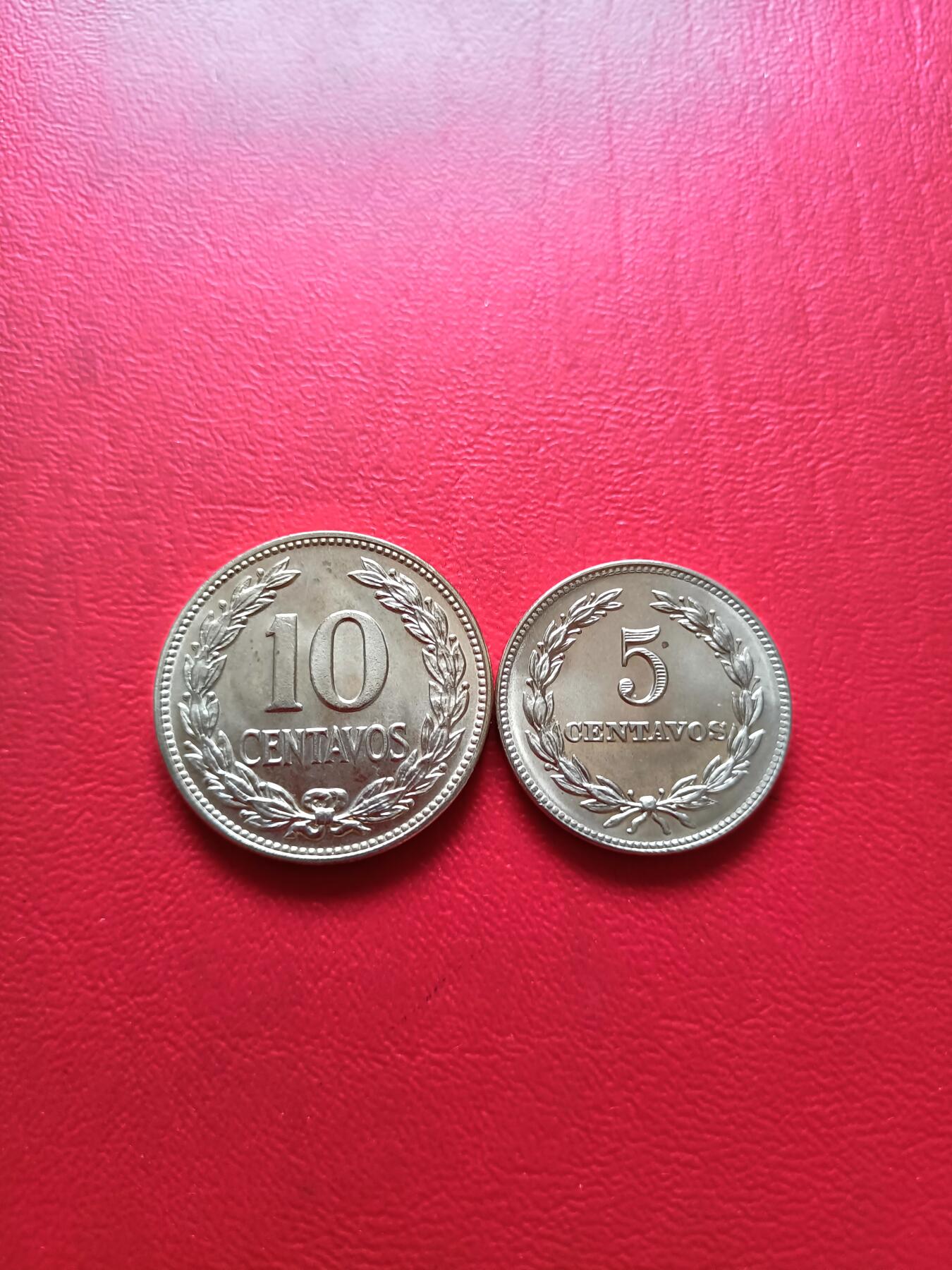 【云涧收藏】第六十五场 萨尔瓦多1977年5、10分2枚，BU