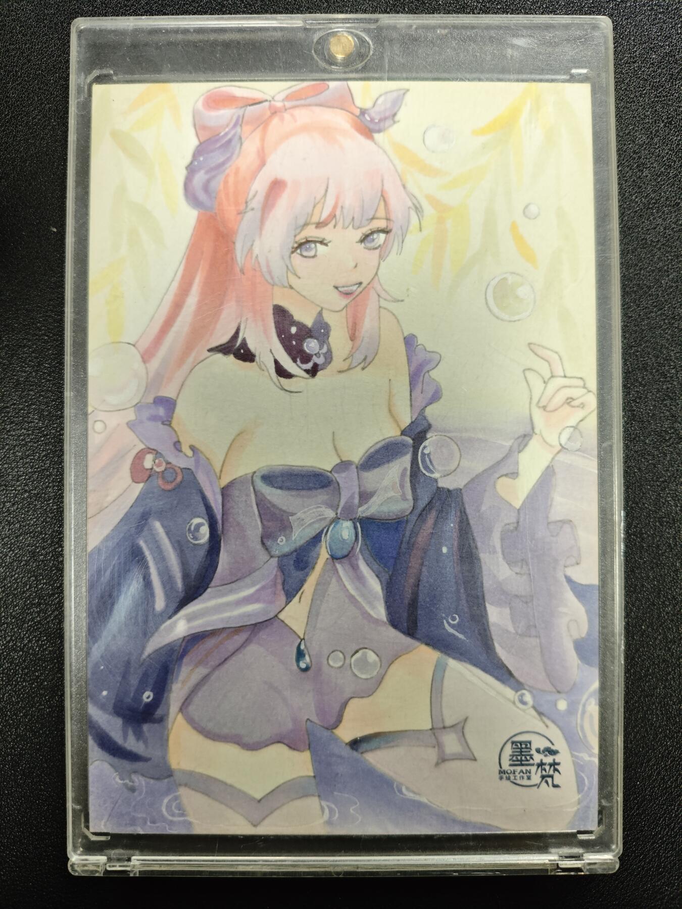 天玑星卡拍第125期《9.25周四截拍》持续收拍收评中 满赠卡需备注 【手绘大卡】墨梵手绘工作室 女神降临之风花雪月 阿门 动漫美女 1/1 手绘大卡
