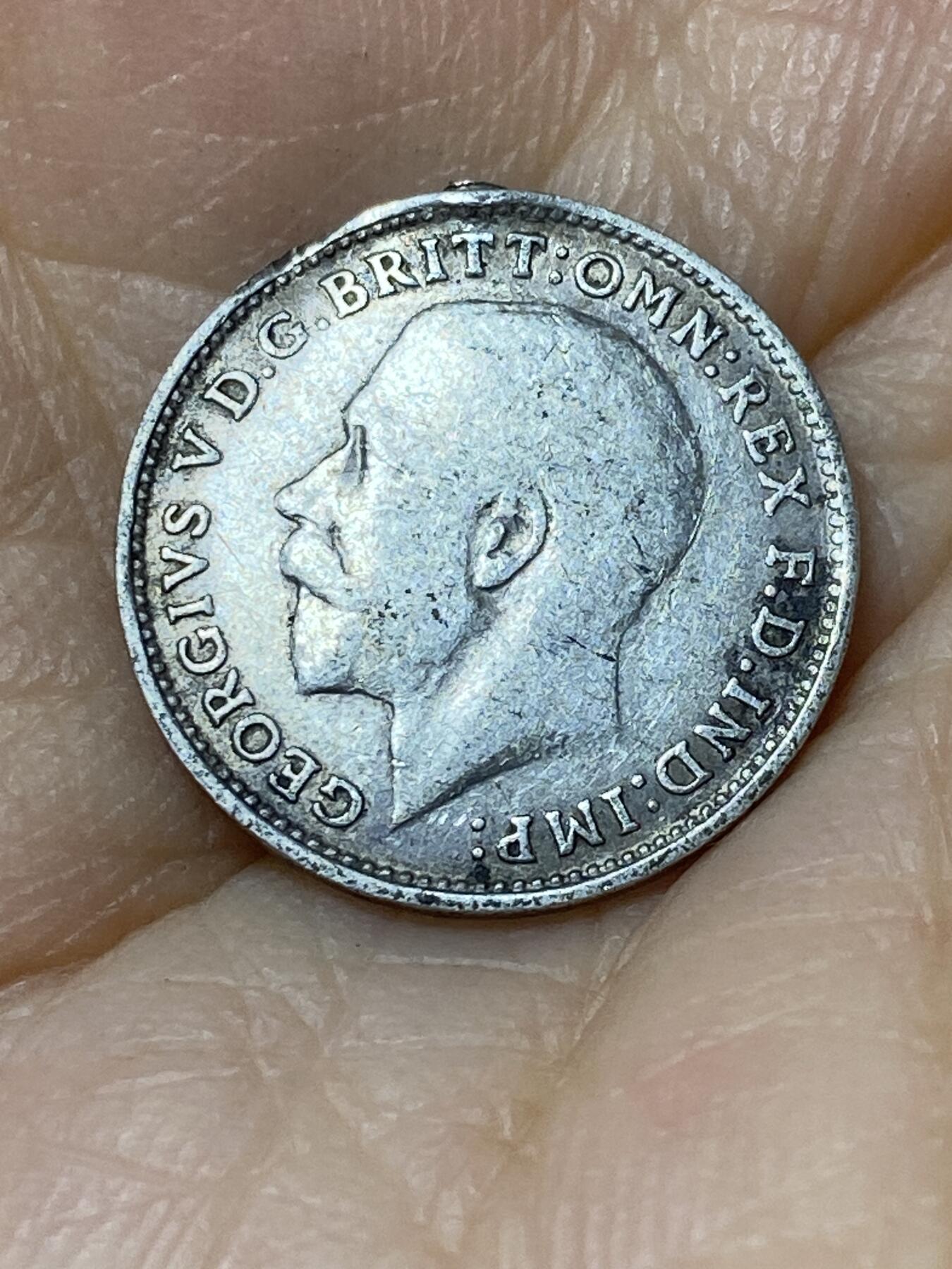 2025年第九十六场(总第一百二十二场）外国好品散币(免佣金) 英国🇬🇧1920年3便士银币(乔治五世第一版关门年，925银)