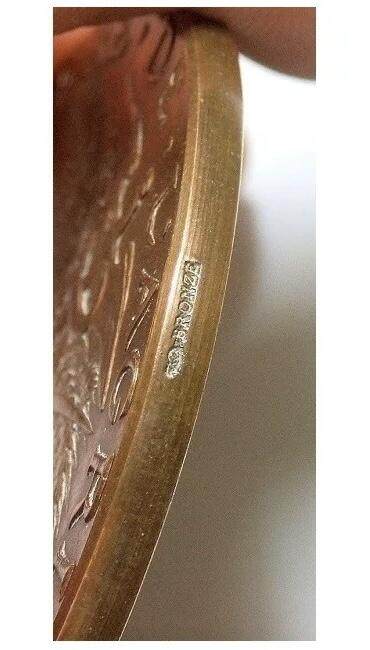 【旋风钱币】10月4日19:00准时开拍 精美欧洲币章 第三帝国货币等 全场包邮！ 法国1896年 小飞侠女神头像高浮雕精制大铜章 50MM