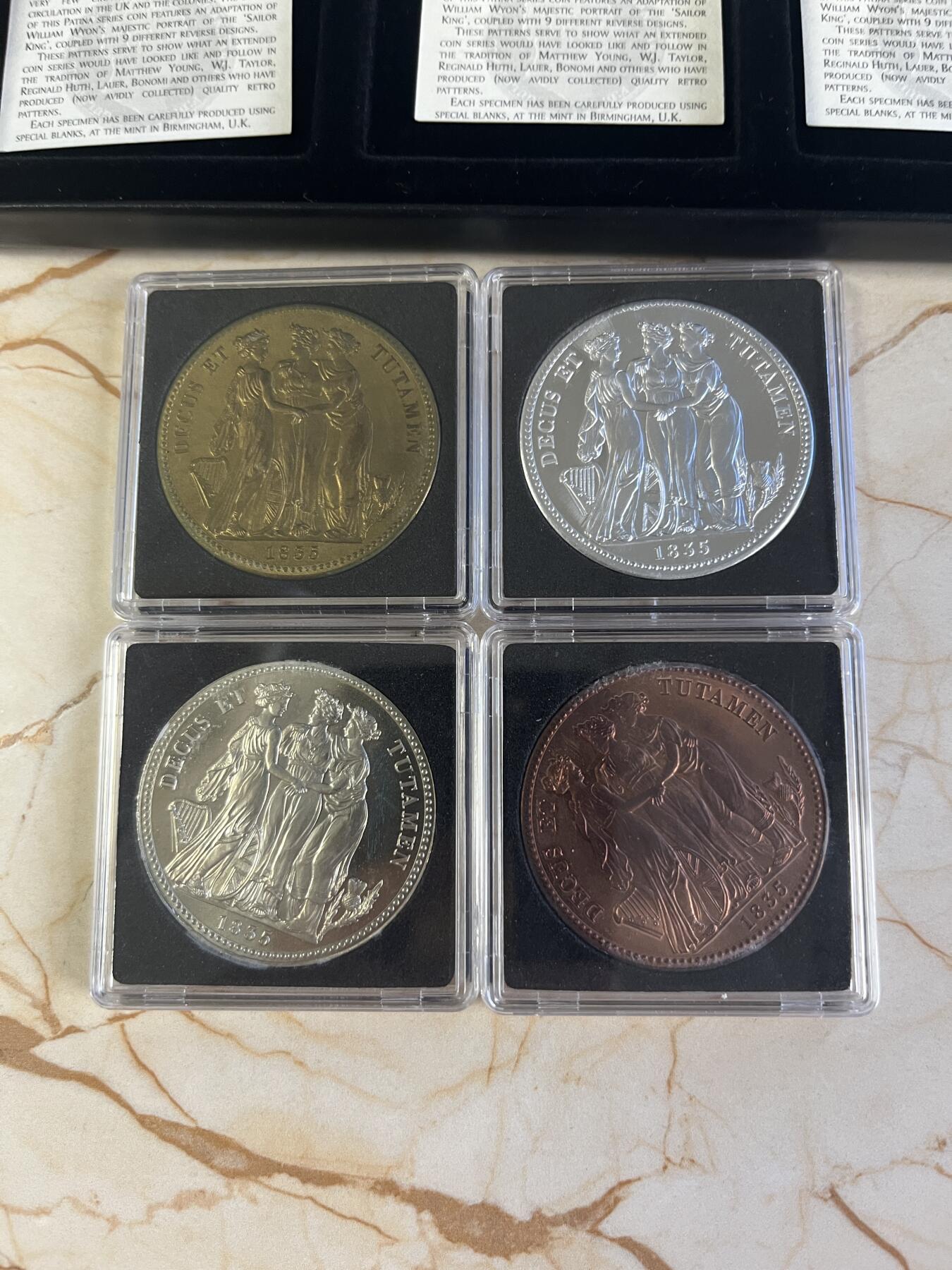 第176期拍卖【长期征集拍品】【欢度国庆中秋双节】 英国1835年复刻三女神纪念章4枚全套
