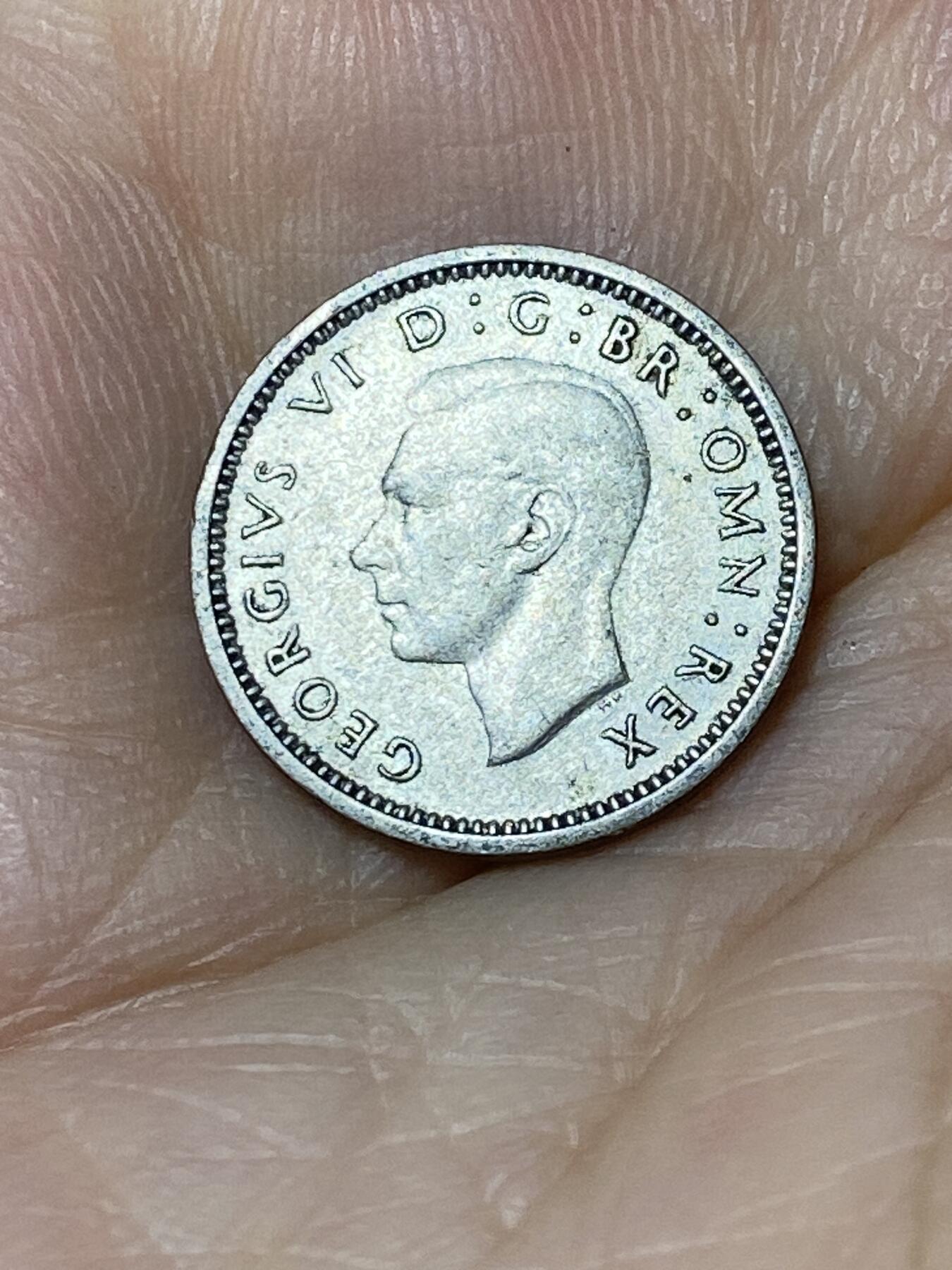 2025年第九十六场(总第一百二十二场）外国好品散币(免佣金) 英国🇬🇧1937年3便士银币(乔治六世加冕年，第一版首发年，500银)