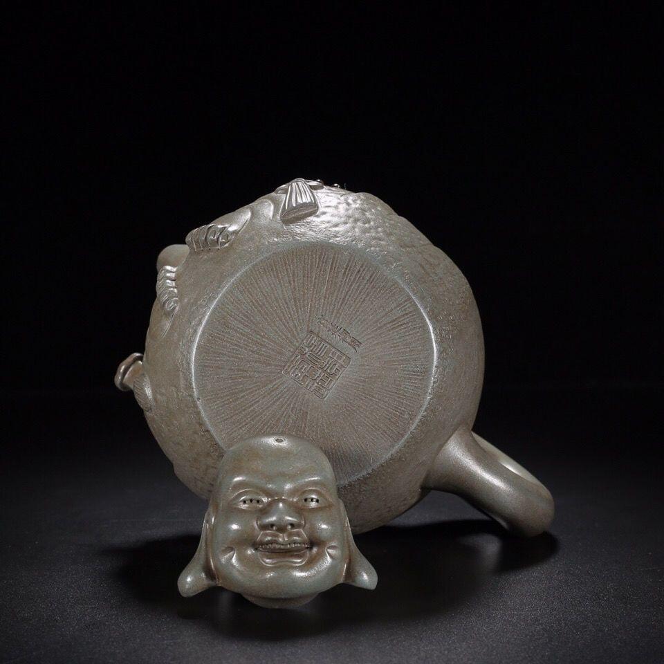  精品紫砂壶专场 杨彭年大师落款 大肚容天紫砂壶