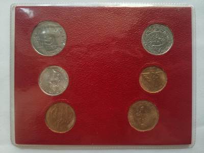 巨藏钱币首秀-古今中外钱币套装专场 梵蒂冈硬币6枚套