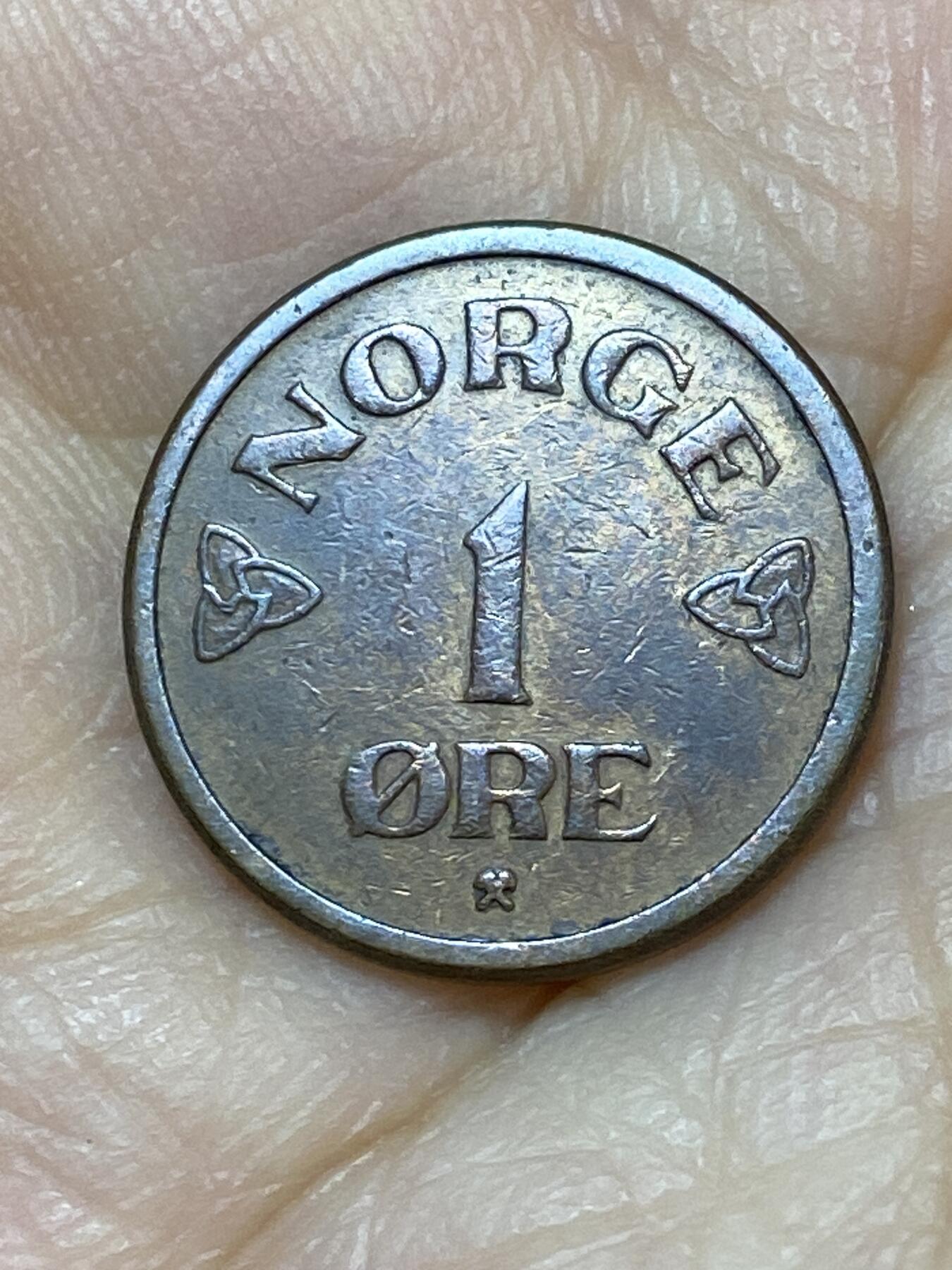 2025年第九十六场(总第一百二十二场）外国好品散币(免佣金) 挪威🇳🇴1953年1欧尔(哈康七世时期，第四版)