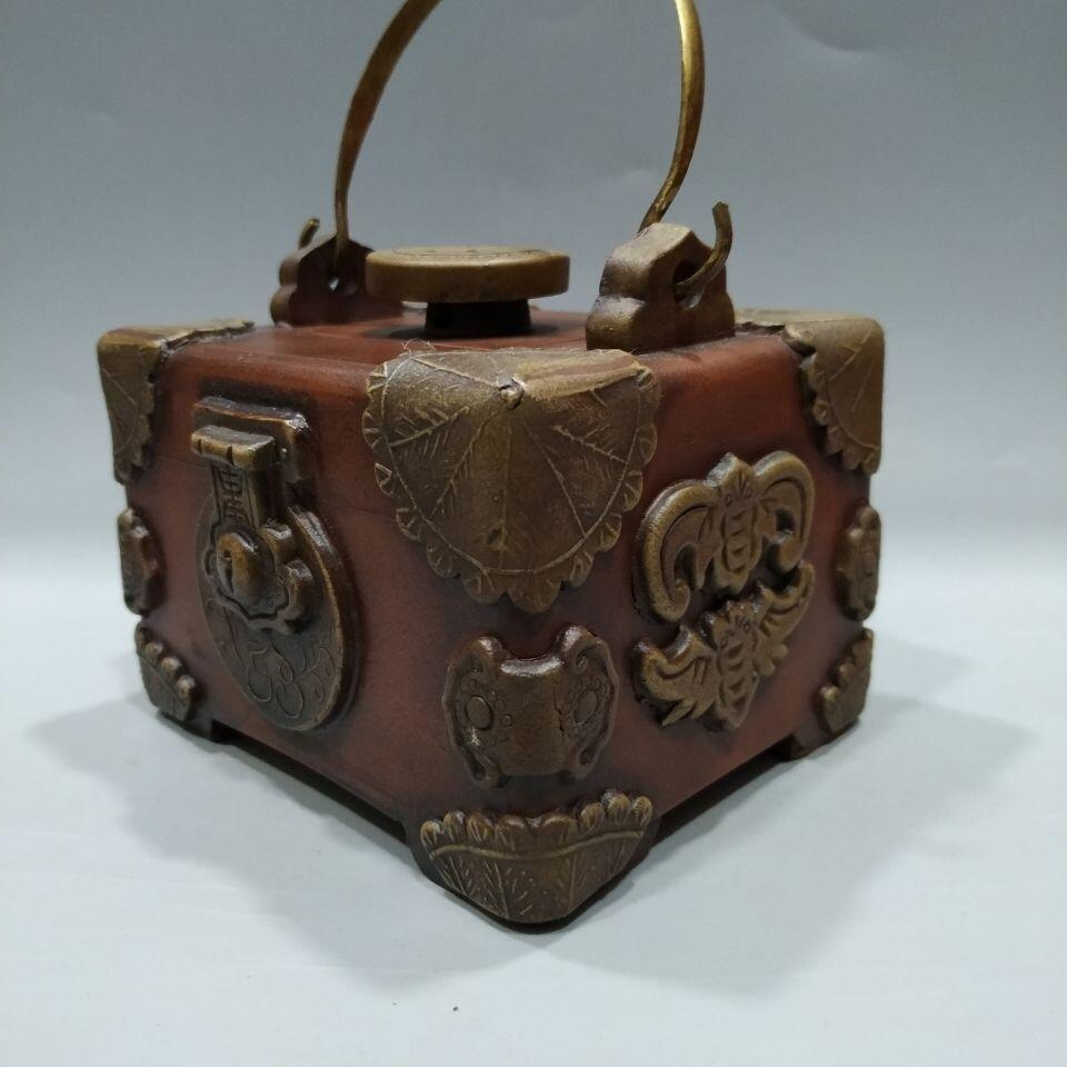  精品紫砂壶专场 四方宝箱提梁壶