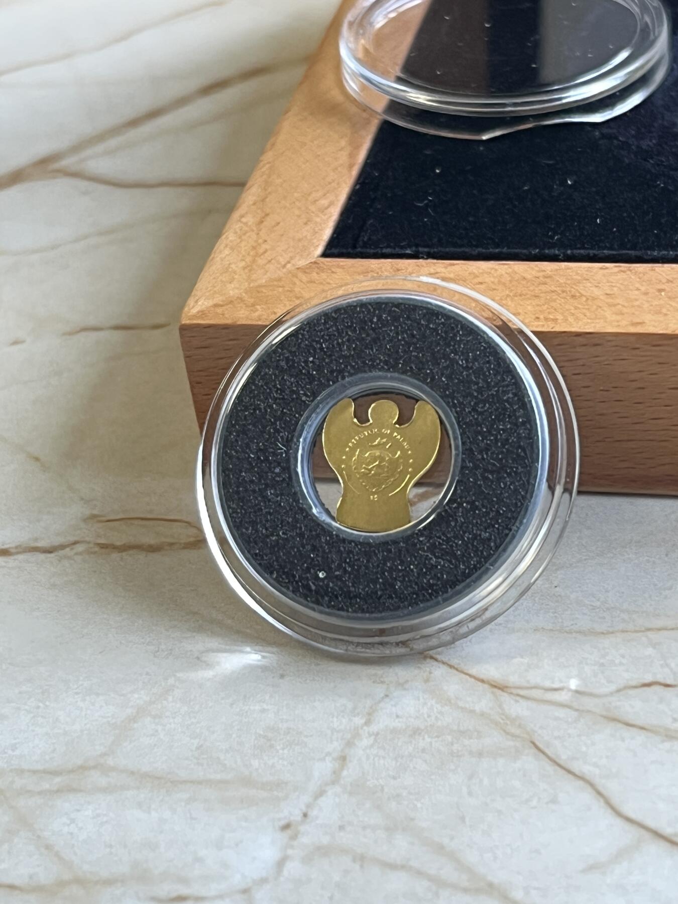 第176期拍卖【长期征集拍品】【欢度国庆中秋双节】 帕劳天使0.5克小金币，9999金，发行15000枚