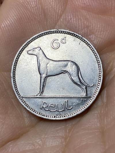 2025年第九十六场(总第一百二十二场）外国好品散币(免佣金) - 爱尔兰🇮🇪1940年6便士(共和国时期第一套第一版，关门年仅发行2年)