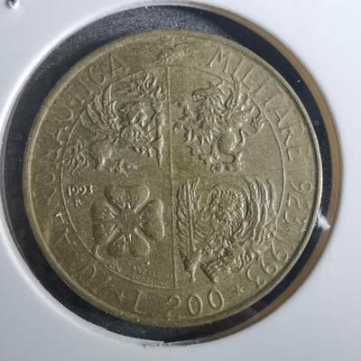 沼泽如烟--第849场 - 意大利1993年200里拉纪念币