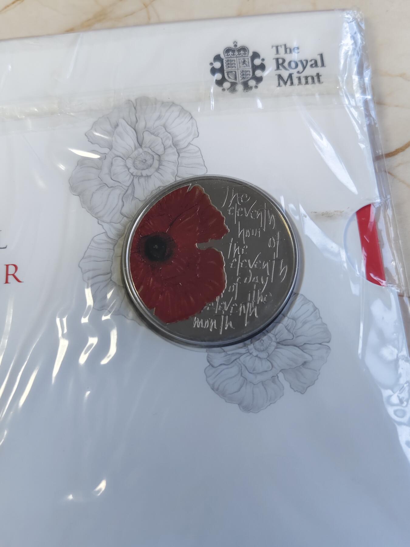 第176期拍卖【长期征集拍品】【欢度国庆中秋双节】 获奖币 英国-奥尔德尼2012年阵亡将士纪念日卡装彩色纪念币 2014年克劳斯最富激情币