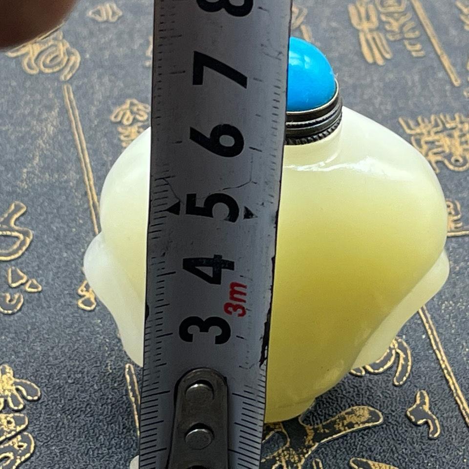 听雨轩 杂相4 阿富汗玉石鼻烟壶摆件