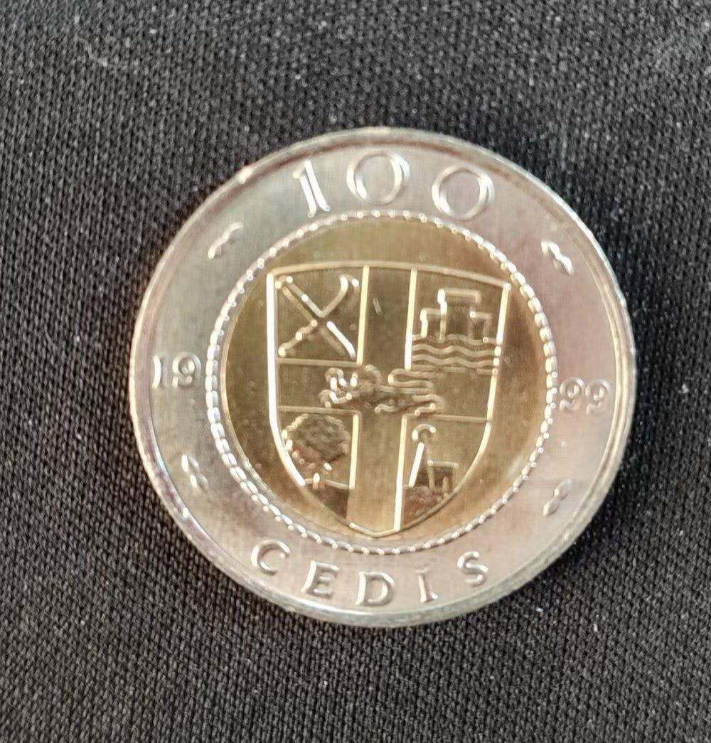 各国硬币 纸币 无佣金 加纳100塞地 美品200个