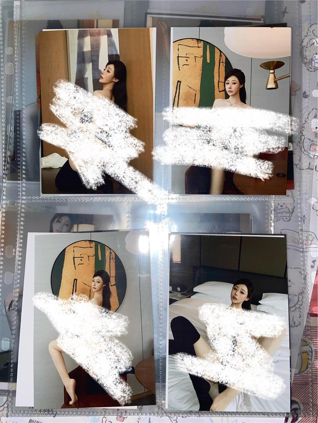 阳大大卡牌拍卖第73期（持续收拍品，周五晚上九点截拍，进群福利早知道） 小逗逗白色毛衣写真 全套21张 A4大纸卡 带卡页