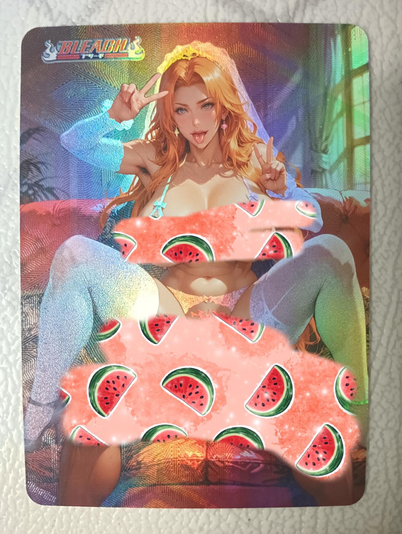 花开卡拍第40期（9月28号周日截拍，品控勿拍!!!拍品不寄存，运费5元，自制卡难免瑕疵，可能存在轻微撞角爆边等出厂瑕疵，品控介意勿拍！） 松本乱菊花嫁 艺术版 折光彩闪