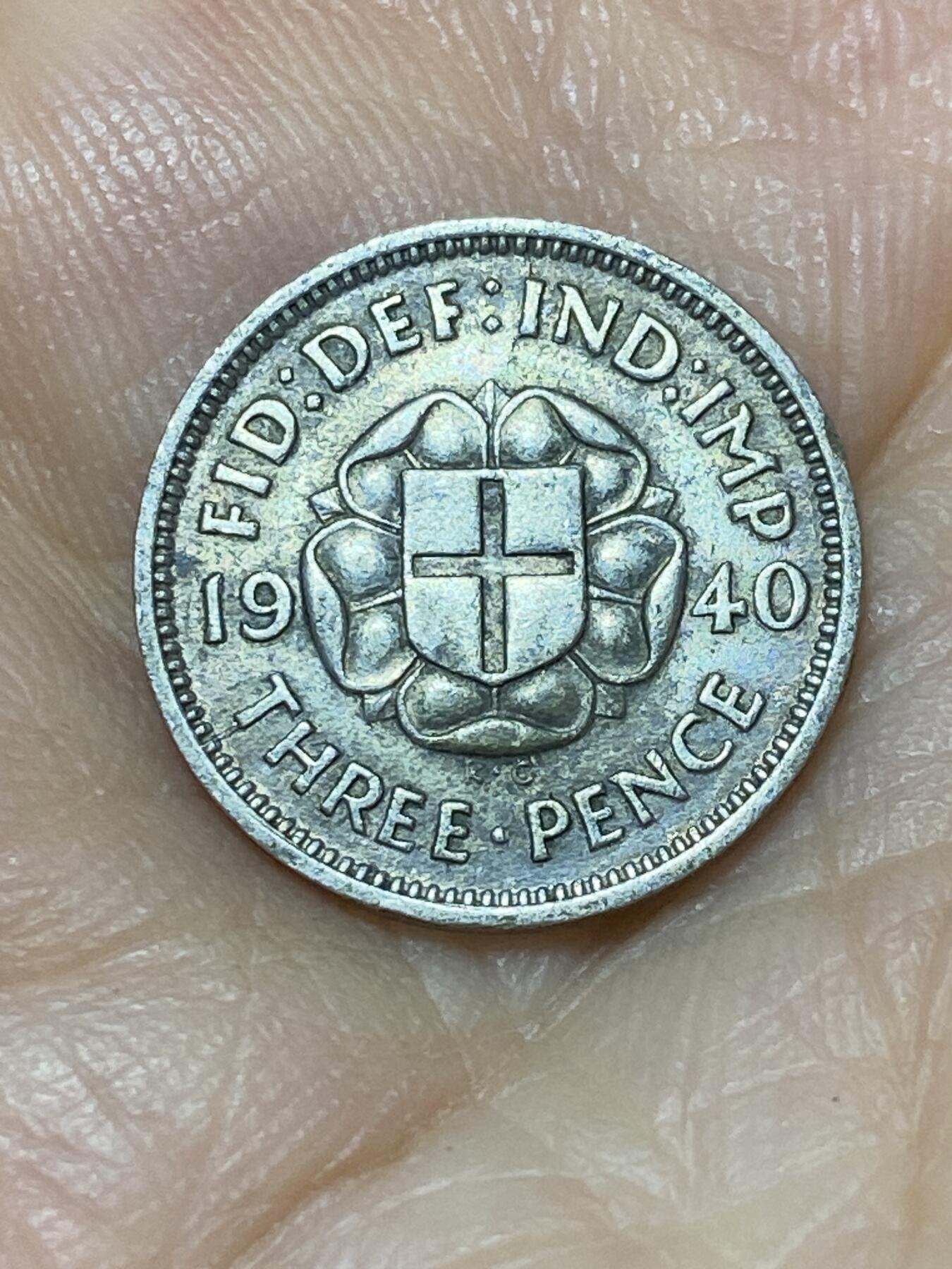 2025年第九十七场(总第一百二十三场）外国好品散币(免佣金) 英国🇬🇧1940年3便士银币(乔治五世第一版，500银)