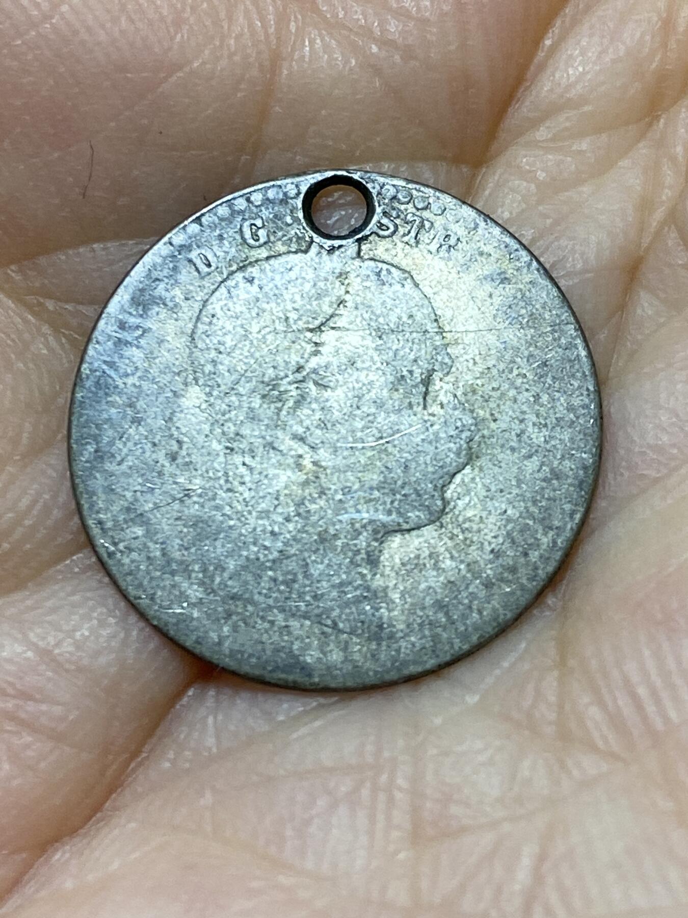 2025年第九十七场(总第一百二十三场）外国好品散币(免佣金) 打孔–奥地利1868年10克鲁泽银币(弗朗茨·约瑟夫一世时期，400银)