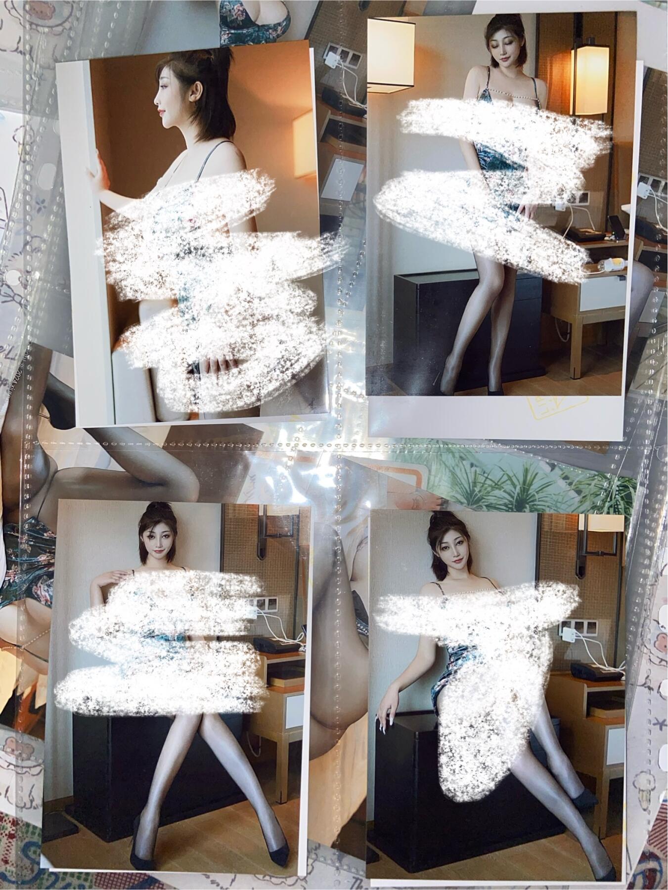 阳大大卡牌拍卖第73期（持续收拍品，周五晚上九点截拍，进群福利早知道） 绿色情趣内衣美少妇写真 全套21张 A4大纸卡 带卡页