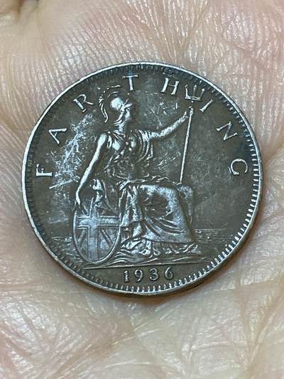 2025年第九十七场(总第一百二十三场）外国好品散币(免佣金) - 英国🇬🇧1936年1法新(乔治五世逝世年，第三版关门年)