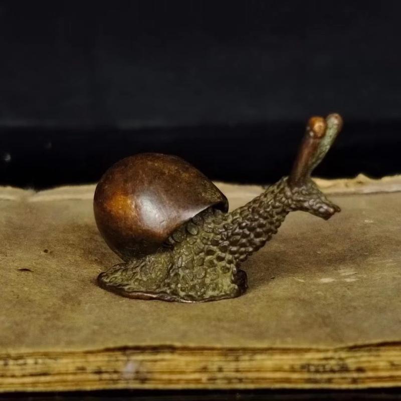 听雨轩 杂相4 实心小蜗牛香插摆件 44*32*30mm