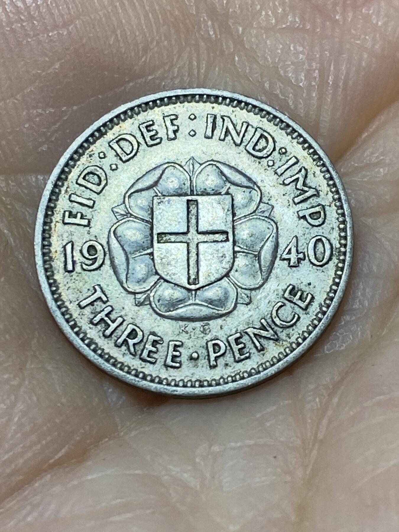 2025年第九十七场(总第一百二十三场）外国好品散币(免佣金) 英国🇬🇧1940年3便士银币(乔治五世第一版，500银)