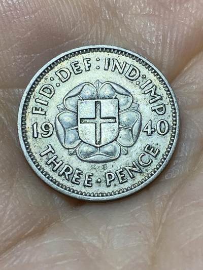 2025年第九十七场(总第一百二十三场）外国好品散币(免佣金) - 英国🇬🇧1940年3便士银币(乔治五世第一版，500银)