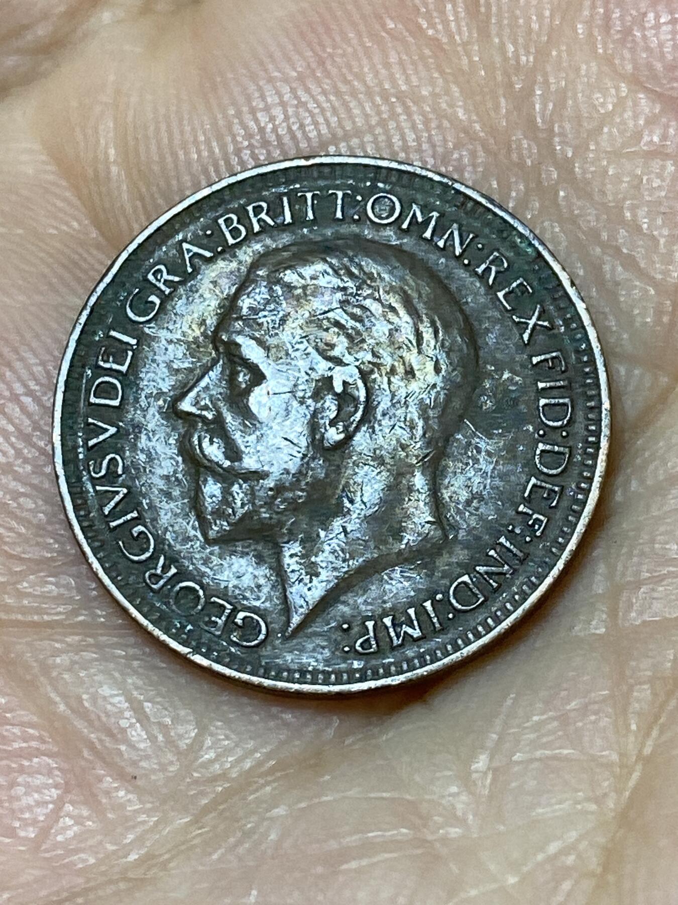 2025年第九十七场(总第一百二十三场）外国好品散币(免佣金) 英国🇬🇧1928年1法新(乔治五世第三版)
