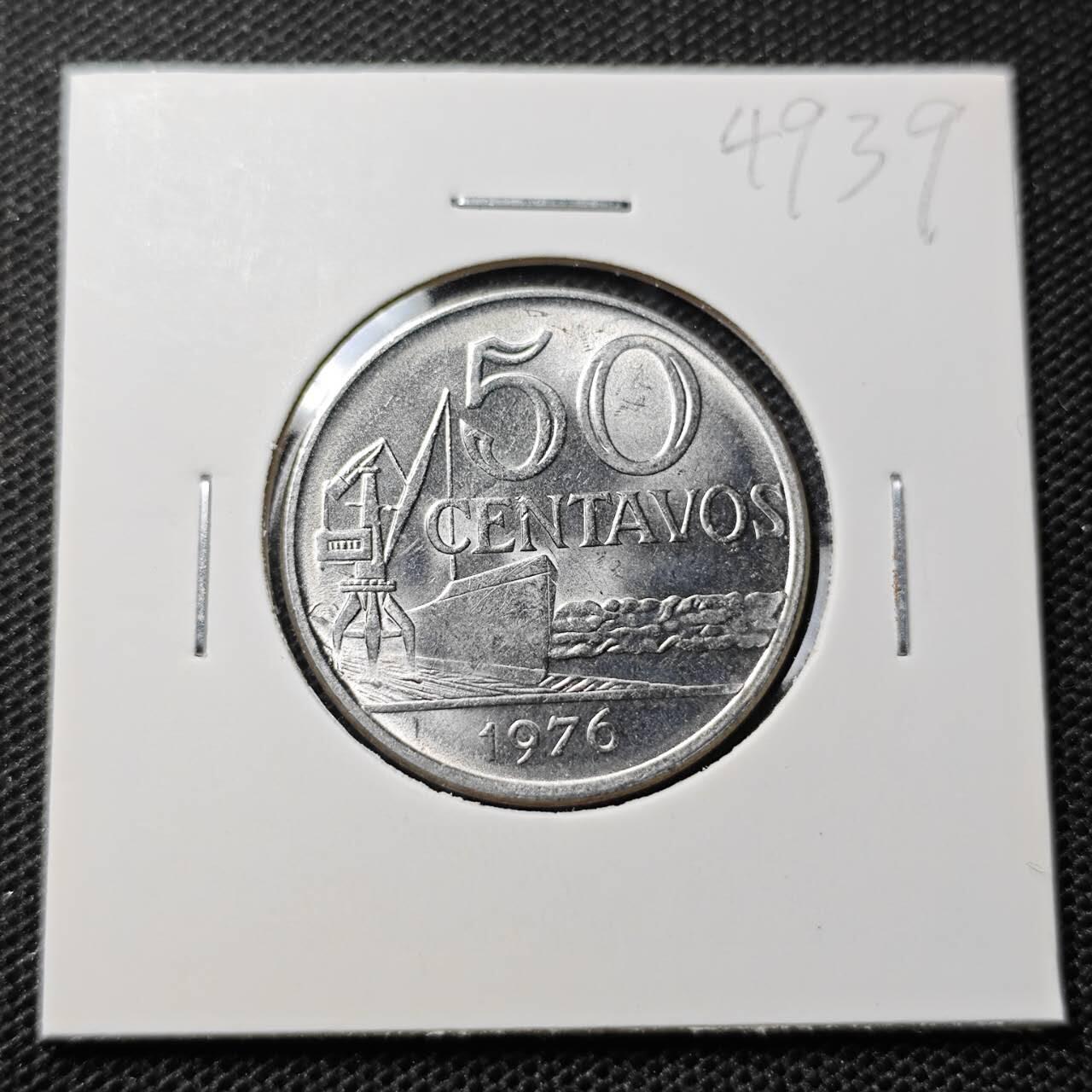 KK钱币收藏小铺 第349场 2月预留时间 周末发货  1976巴西 自由女神50分