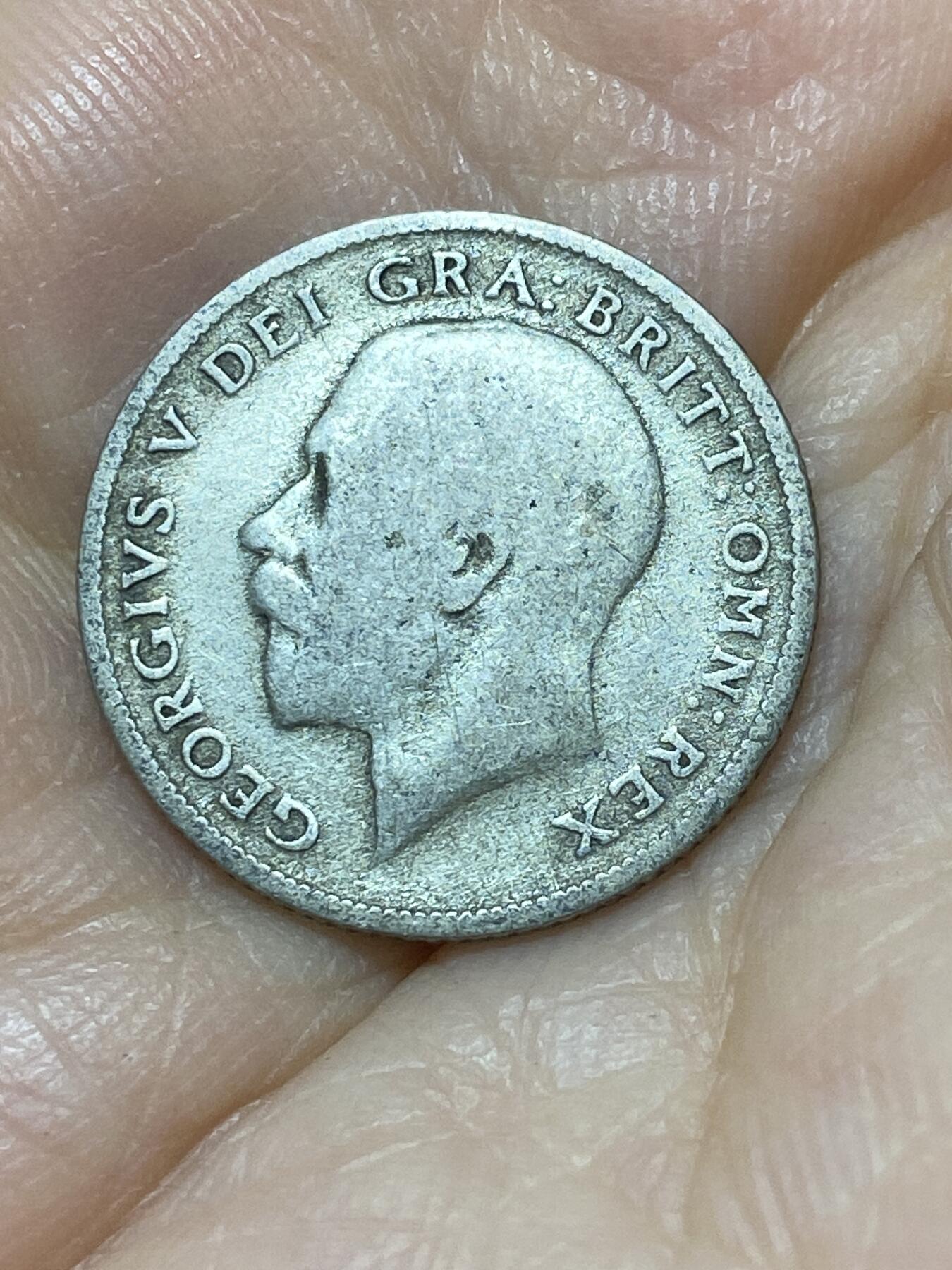 2025年第九十七场(总第一百二十三场）外国好品散币(免佣金) 英国🇬🇧1922年6便士银币(乔治五世第二版，500银)