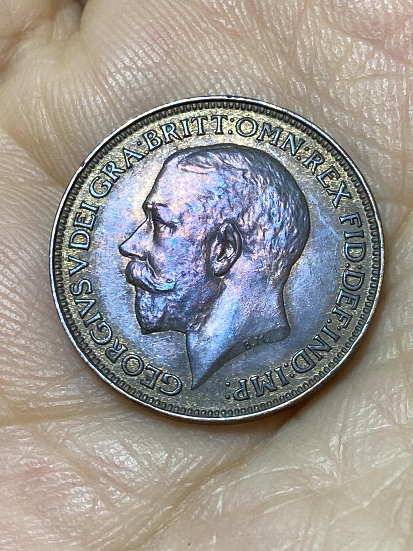 2025年第九十七场(总第一百二十三场）外国好品散币(免佣金) 好品–英国🇬🇧1925年1法新(乔治五世第二版，关门年)