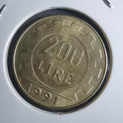 沼泽如烟--第851场 - 意大利1991年200里拉