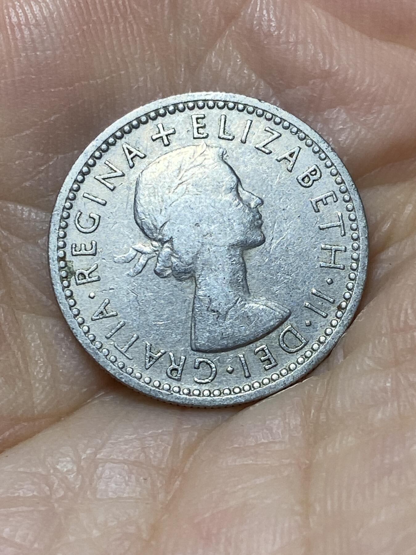 2025年第九十七场(总第一百二十三场）外国好品散币(免佣金) 英国🇬🇧1954年6便士(伊丽莎白二世青年桂冠，第二版首发年)