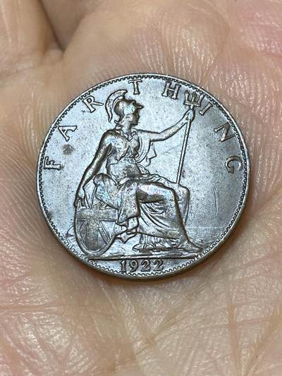 2025年第九十七场(总第一百二十三场）外国好品散币(免佣金) - 英国🇬🇧1922年1法新(乔治五世第二版)