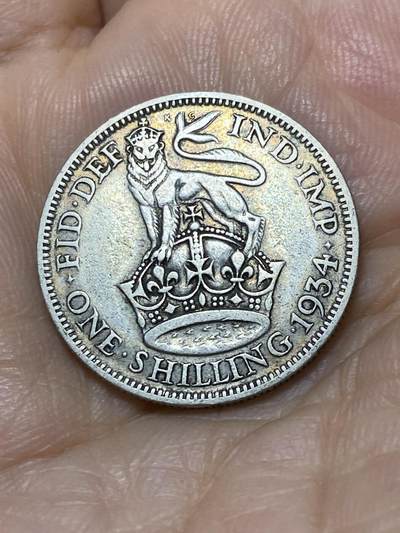 2025年第九十七场(总第一百二十三场）外国好品散币(免佣金) - 英国🇬🇧1934年1先令银币(乔治六世第四版，500银)