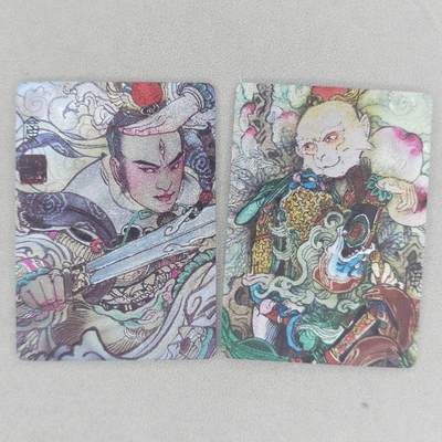 龙虎卡牌第五十六场 小浣熊 趣卡社五虎 百里亲签 万享盲盒（无佣金，满120包邮，周六晚上结拍，欢迎送拍） - 粗闪2张 启读 李广-大圣&小圣