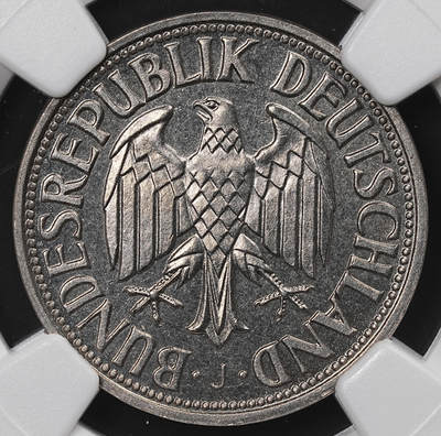 修遠堂世界钱币第八十六期 - NGC PF65 1950年德国1马克精制币 J厂铭 少见精制版 书价PF63品200美金
