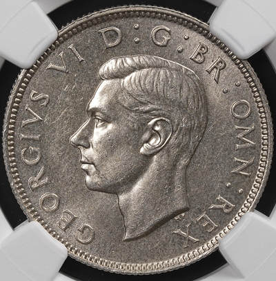 修遠堂世界钱币第八十六期 - NGC MS63 1937年英国2先令银币