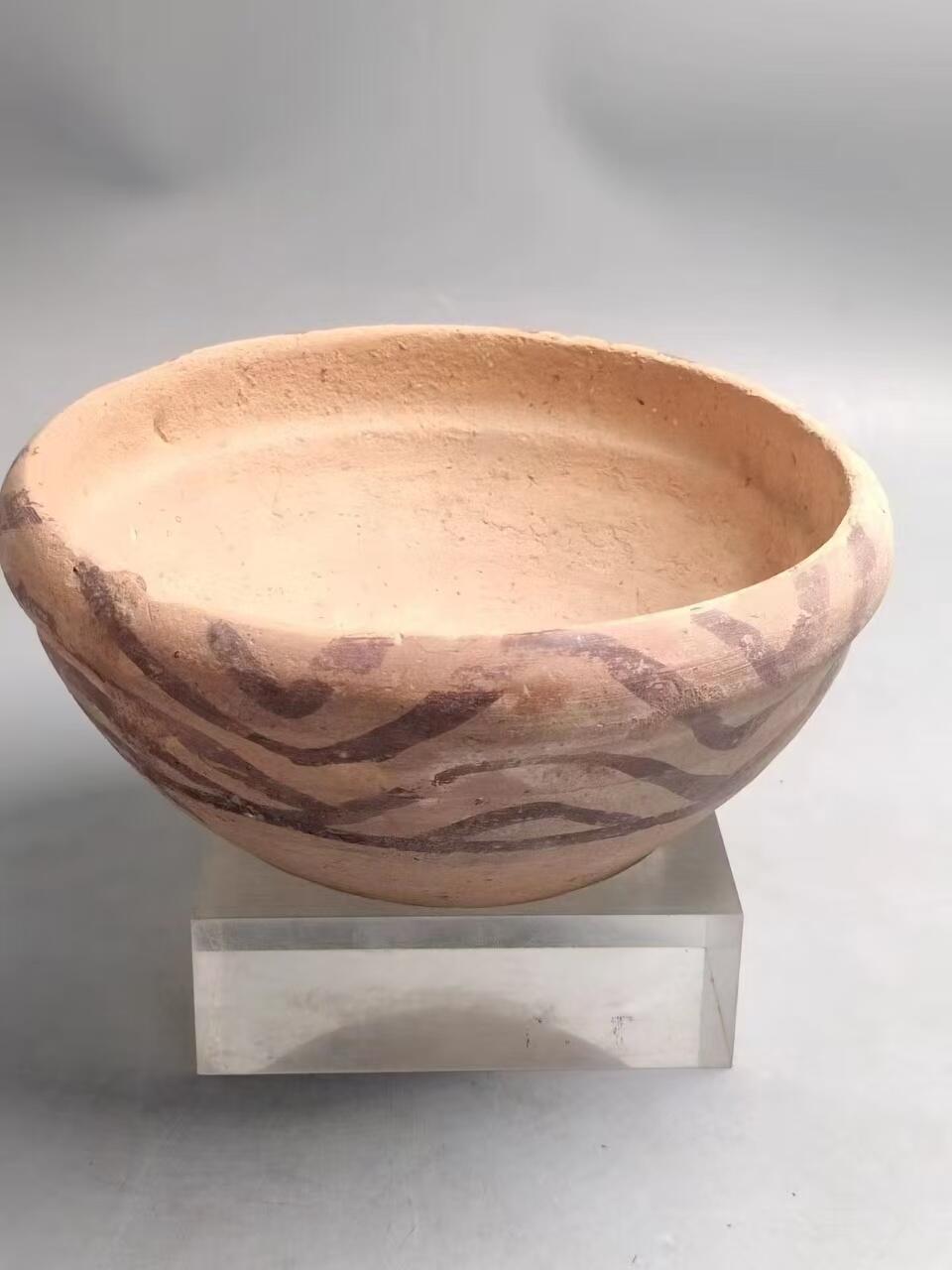 回流第四期铜杂钱币玉器 马家店文化陶碗
