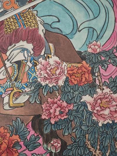 白泽拍卖卡牌手绘专场第28期（细雨生寒、寻梅闻香） 2025 冯涛手绘画 兔-扈三娘 尺寸：30cm*41.5cm  冯涛亲签