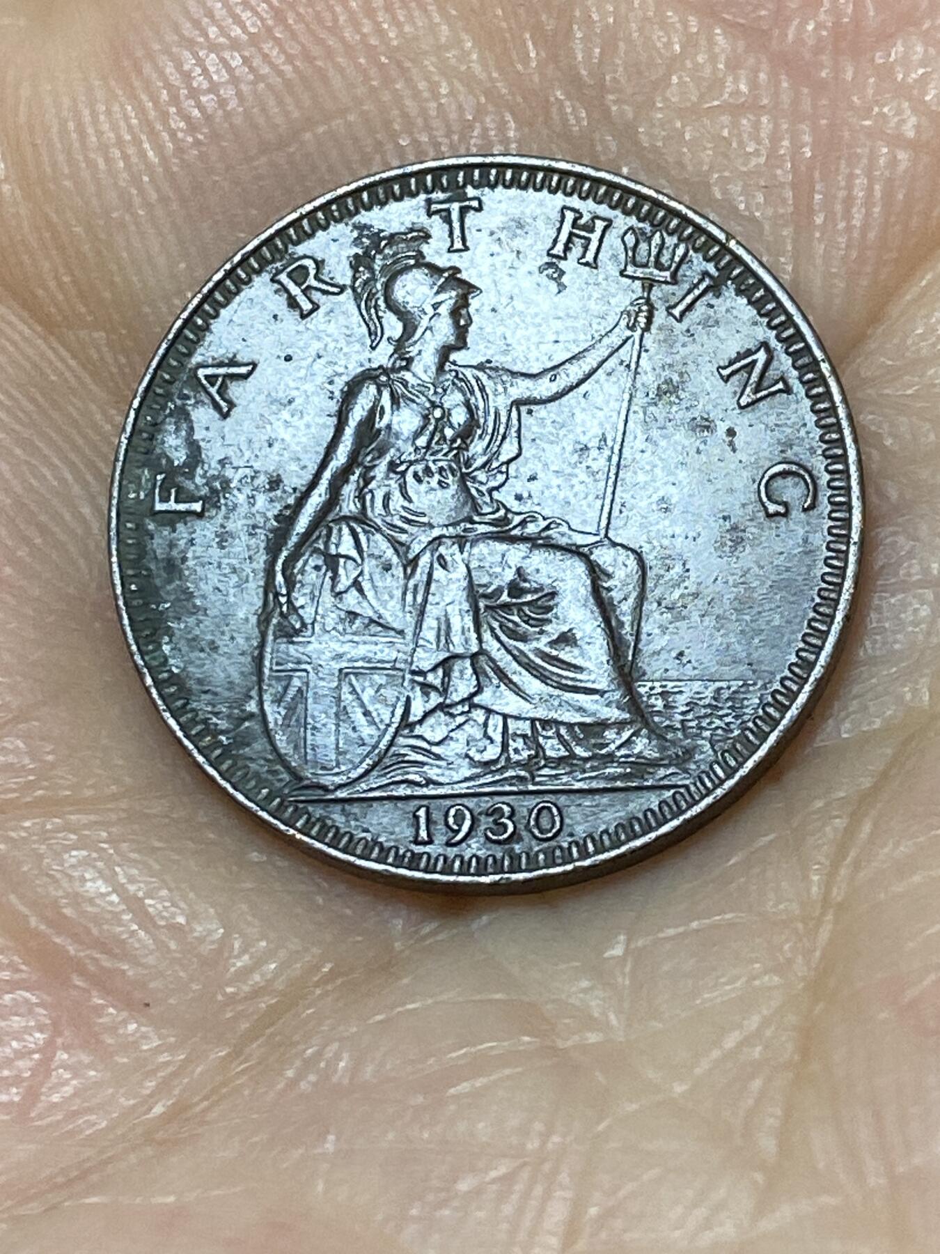 2025年第九十七场(总第一百二十三场）外国好品散币(免佣金) 英国🇬🇧1930年1法新(乔治五世第三版)
