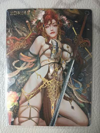 花开卡拍第40期（9月28号周日截拍，品控勿拍!!!拍品不寄存，运费5元，自制卡难免瑕疵，可能存在轻微撞角爆边等出厂瑕疵，品控介意勿拍！） - 卡玩帕克  2023年10月满赠 粗闪刘唐