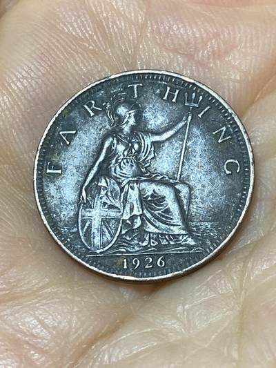 2025年第九十七场(总第一百二十三场）外国好品散币(免佣金) - 英国🇬🇧1926年1法新(乔治五世第三版，首发年)