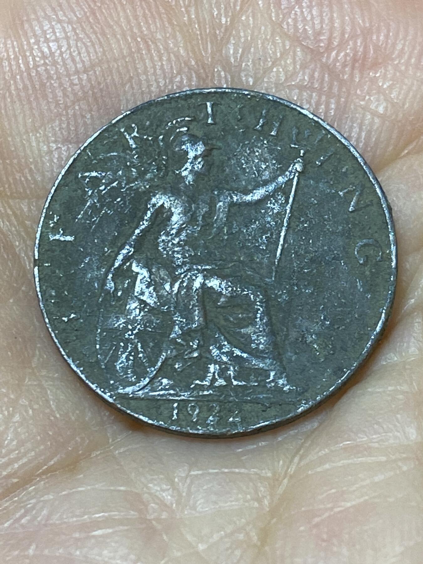 2025年第九十七场(总第一百二十三场）外国好品散币(免佣金) 英国🇬🇧1922年1法新(乔治五世第二版)