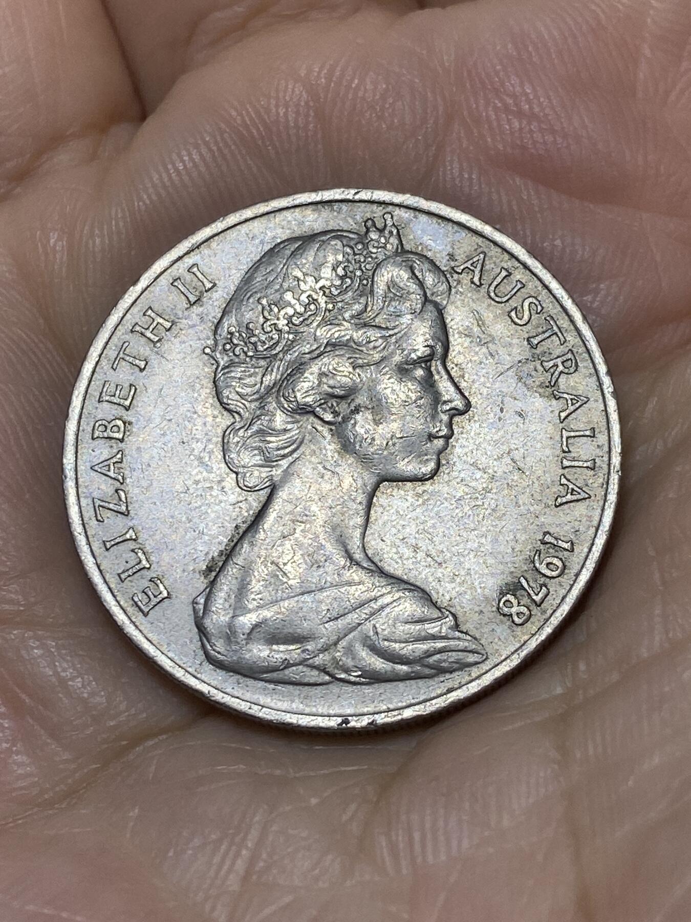 2025年第九十七场(总第一百二十三场）外国好品散币(免佣金) 澳大利亚🇦🇺1978年20分(伊丽莎白二世中年花冠)