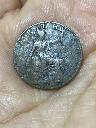 2025年第九十七场(总第一百二十三场）外国好品散币(免佣金) - 英国🇬🇧1915年1法新(乔治五世第一版)