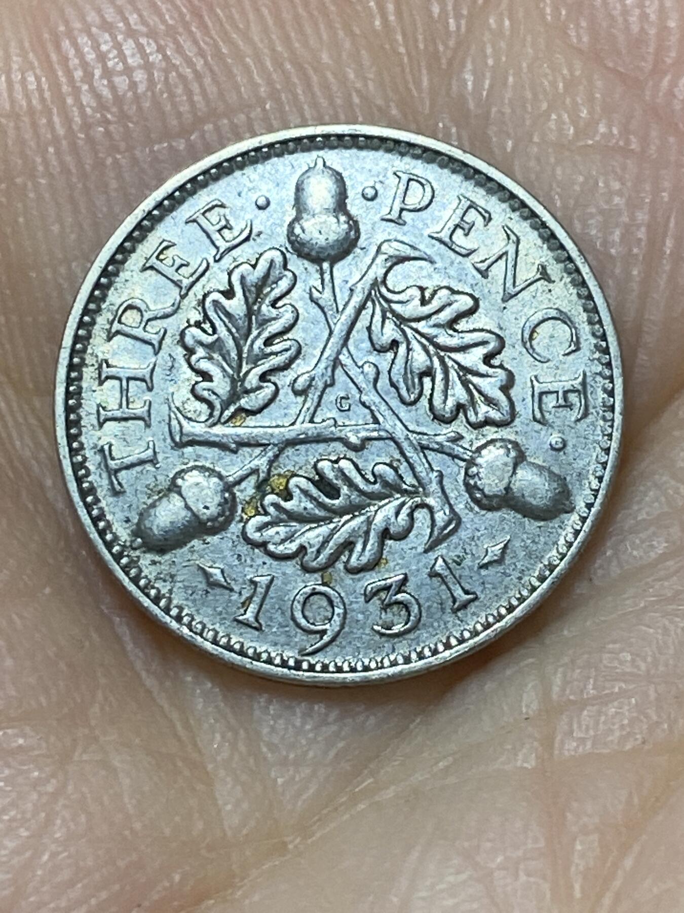 2025年第九十七场(总第一百二十三场）外国好品散币(免佣金) 英国🇬🇧1931年3便士银币(乔治五世第三版，500银)