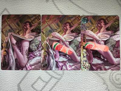 花开卡拍第40期（9月28号周日截拍，品控勿拍!!!拍品不寄存，运费5元，自制卡难免瑕疵，可能存在轻微撞角爆边等出厂瑕疵，品控介意勿拍！） - 卡玩帕克百花谱 赵合德 粗闪三渐变