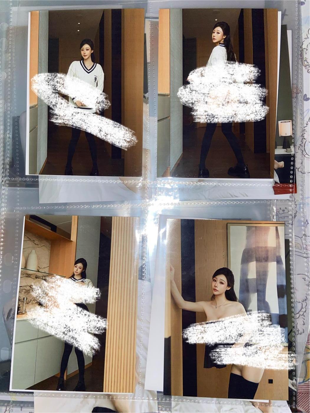 阳大大卡牌拍卖第73期（持续收拍品，周五晚上九点截拍，进群福利早知道） 小逗逗白色毛衣写真 全套21张 A4大纸卡 带卡页