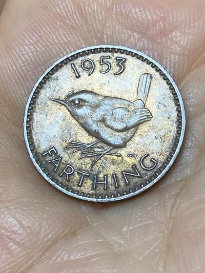 2025年第九十七场(总第一百二十三场）外国好品散币(免佣金) - 英国🇬🇧1953单年份1法新(伊丽莎白二世加冕年，第一版)