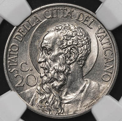 修遠堂世界钱币第八十六期 - NGC MS65 1939年梵蒂冈20分