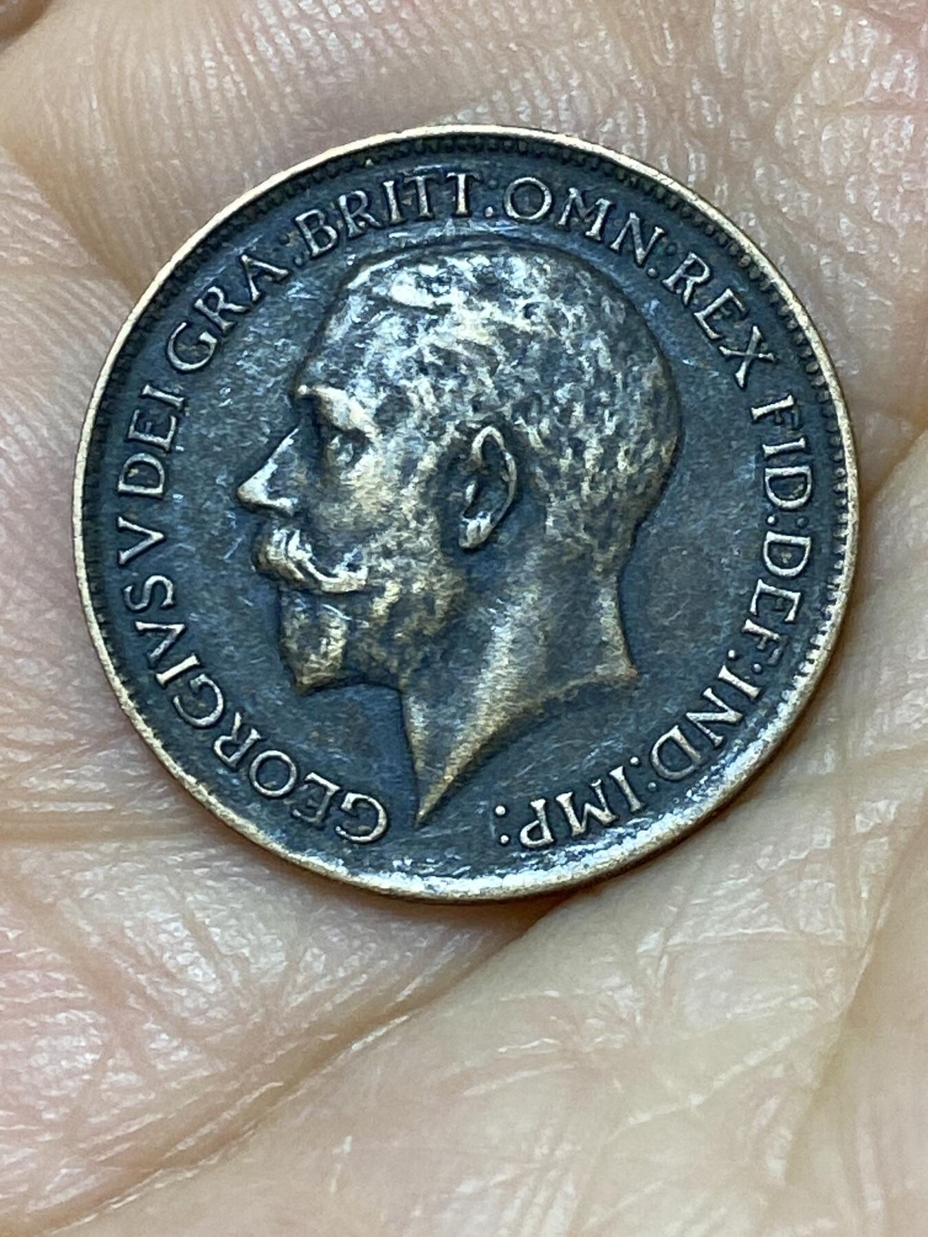 2025年第九十七场(总第一百二十三场）外国好品散币(免佣金) 英国🇬🇧1911年1法新(乔治五世加冕年，第一版首发年)